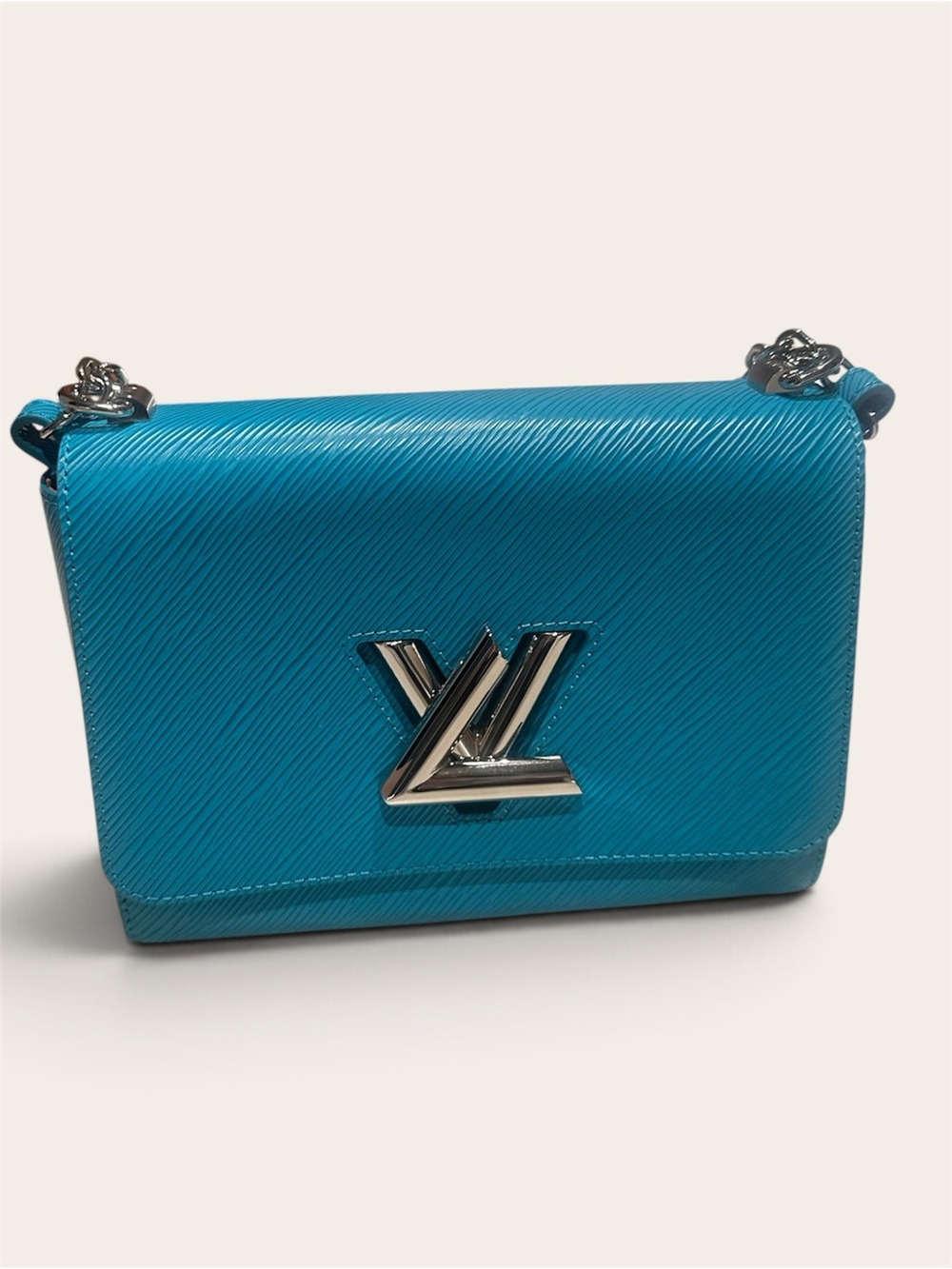 Louis Vuitton Epi Twist Shoulder Bag in Turquoise Blue